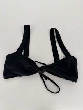 LA Hearts Black Knot Front Bikini Top